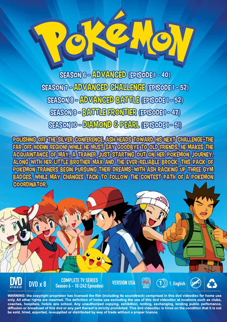 POKEMON (SEASON 6-10) – TV – OtakuDvd