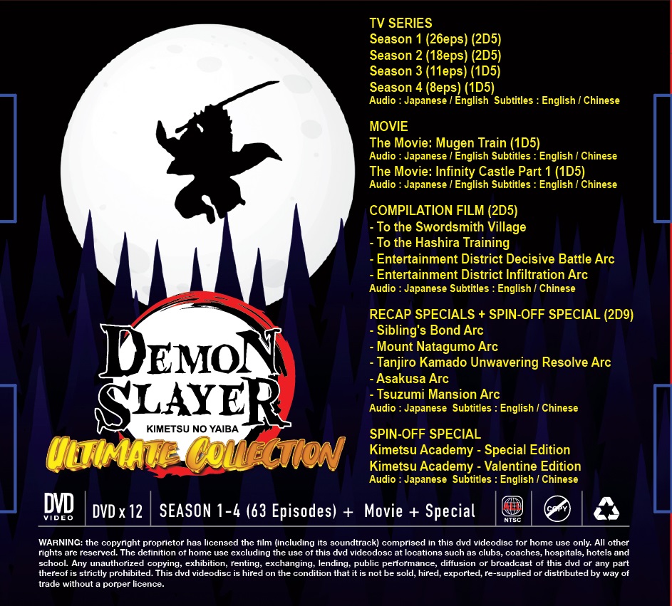 DEMON SLAYER (SEASON 1-4 + 2 MOVIE + COMPILATION FILM + RECAP SPECIAL + SPIN OFF SPECIAL) - TV - Image 2